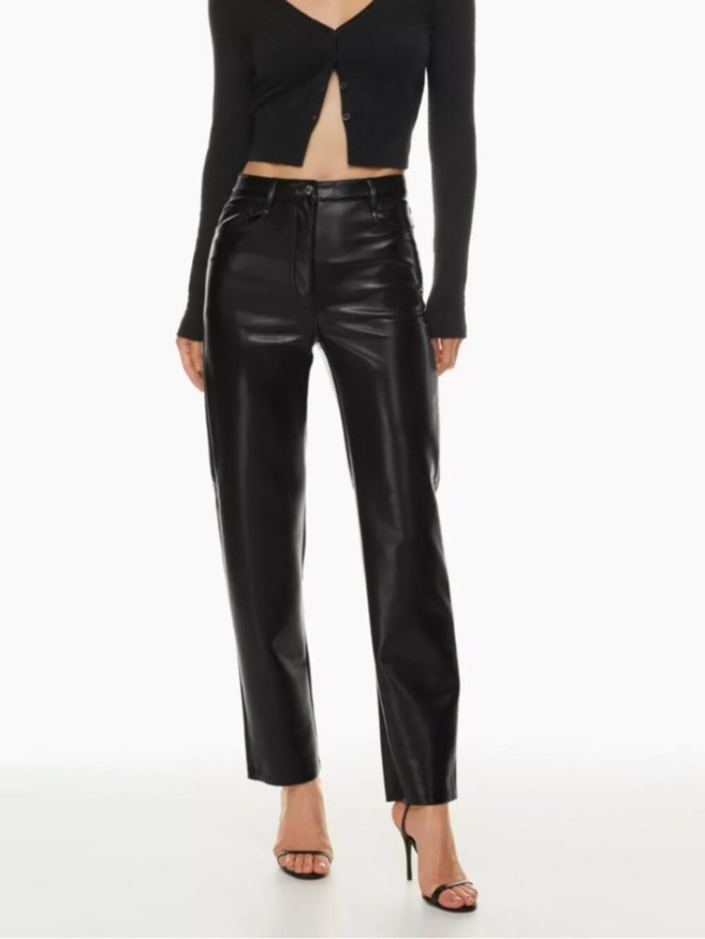 Wilfred Melina Straight Leg Vegan Leather Pants 8